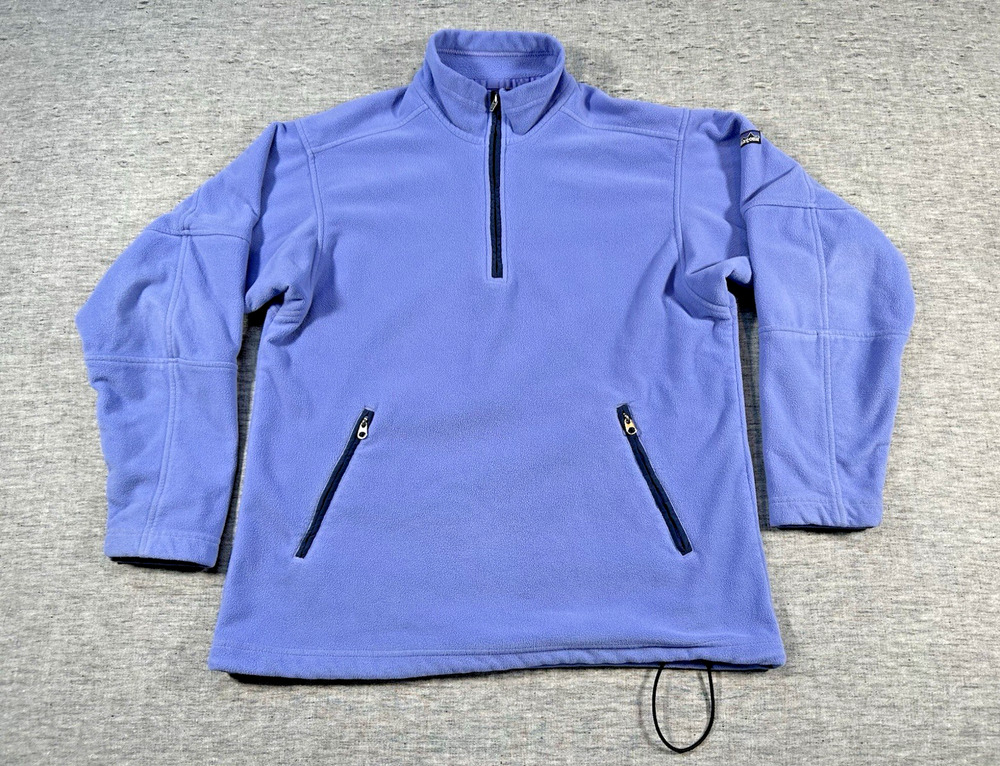 Vintage Patagonia Synchilla Fleece Sweater Womens Medium Purple 1/4-Zip Pullover